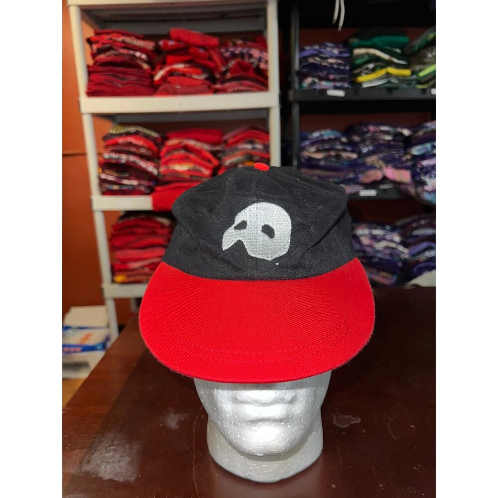 Vintage Phantom of The Opera Hat Black Red Promo Starpback Millenitex Cap 90s